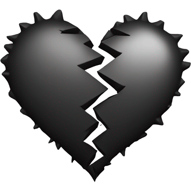 Broken heart black emoji