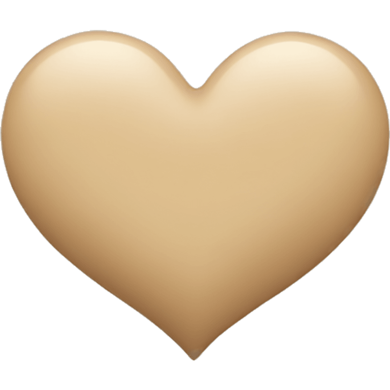 beige heart emoji