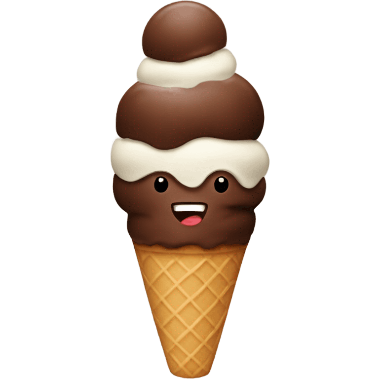 CHOCOLATE ICE CREAM  emoji