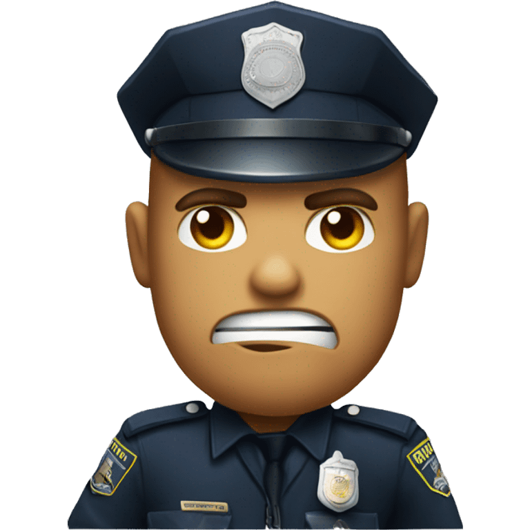 Angry Police pointing finger emoji