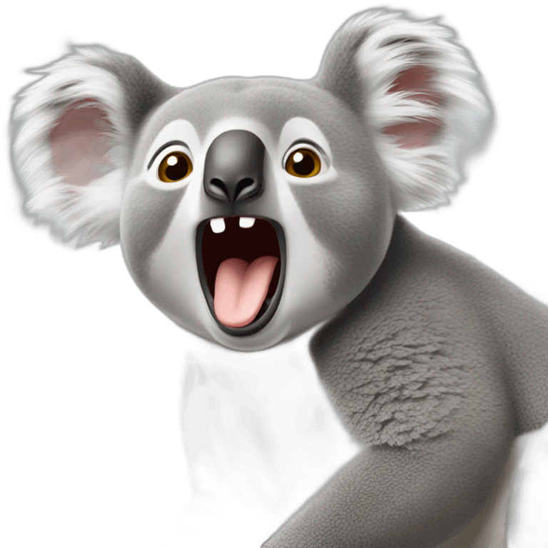 yawning koala emoji