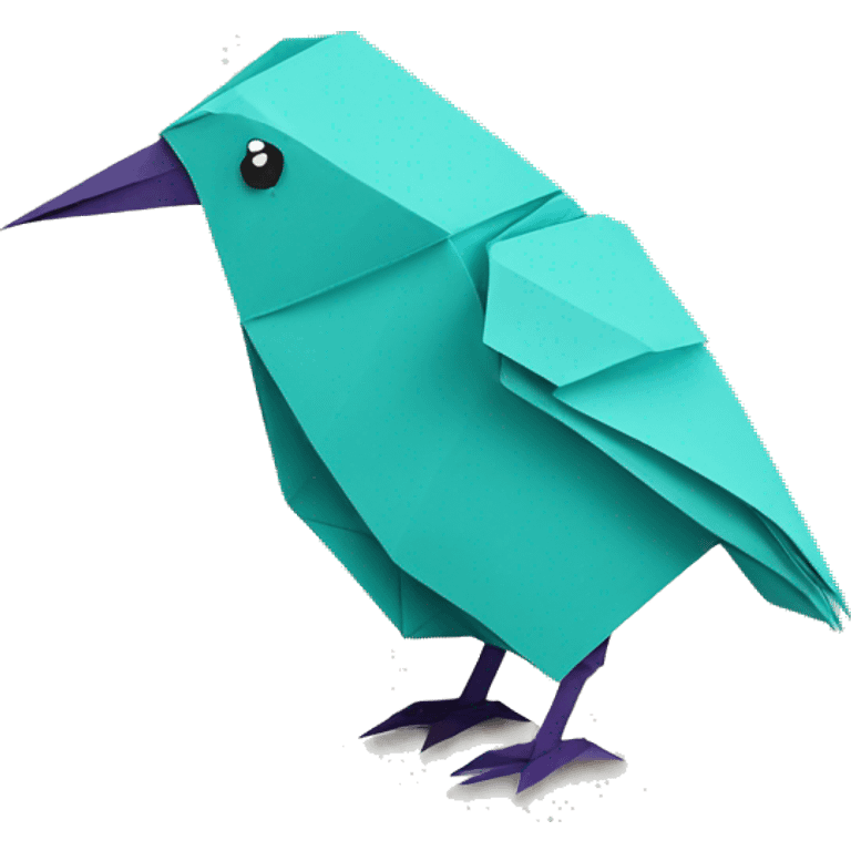 bird paper origami emoji