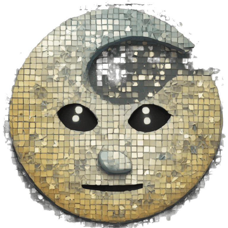 Mosaic moon emoji