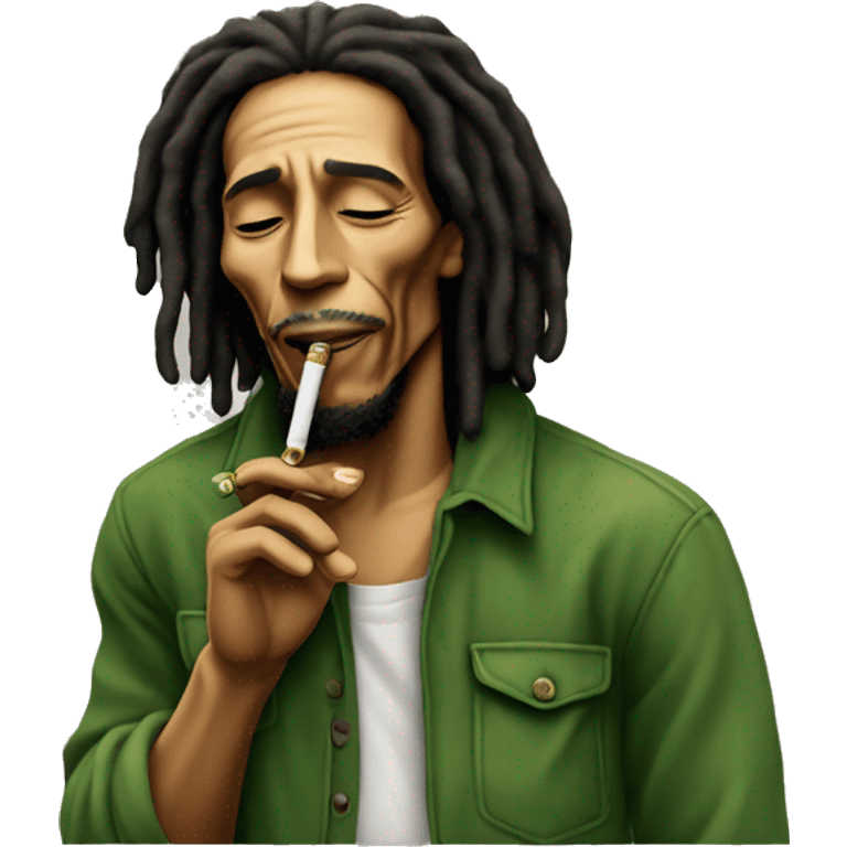 Bob Marley smoking a spliff  emoji