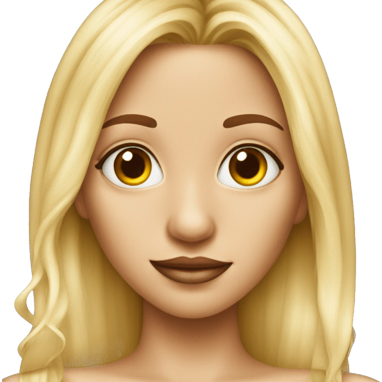 blonde girl with nose piercing emoji