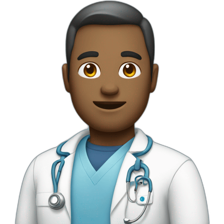 blue hospital emoji