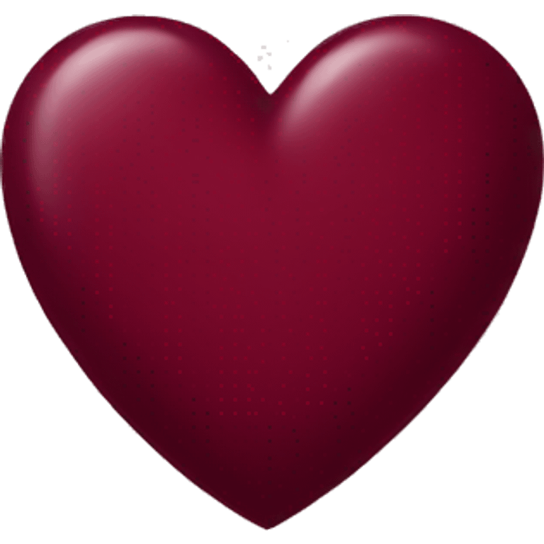 burgundy heart emoji