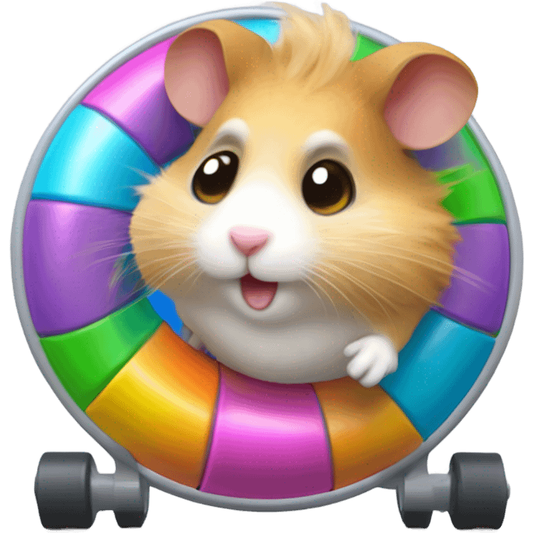 Crazy hamster emoji