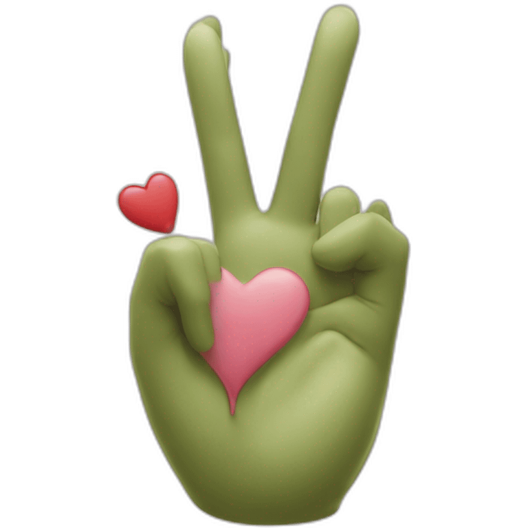 Coeur avec les mains emoji