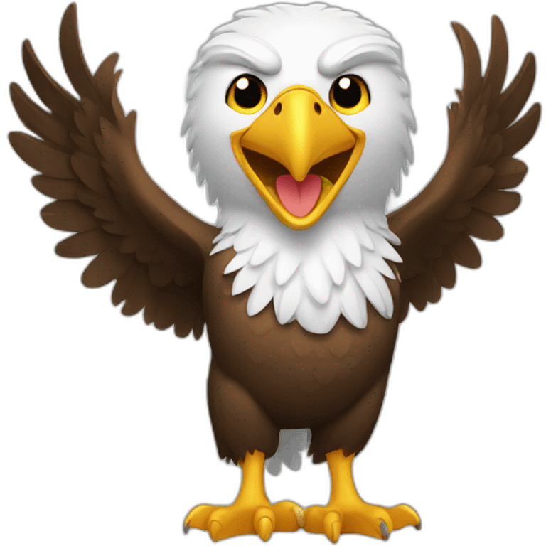 eagle with thumbs up and big smile emoji