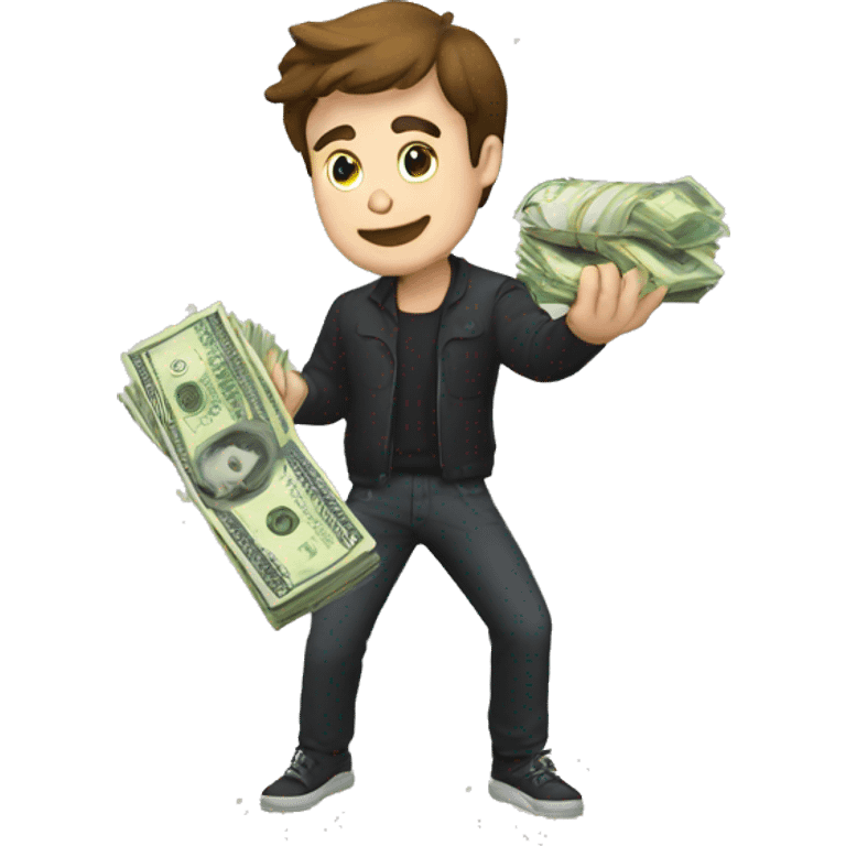 mr beast with money emoji