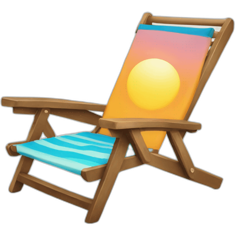 Beach chair emoji