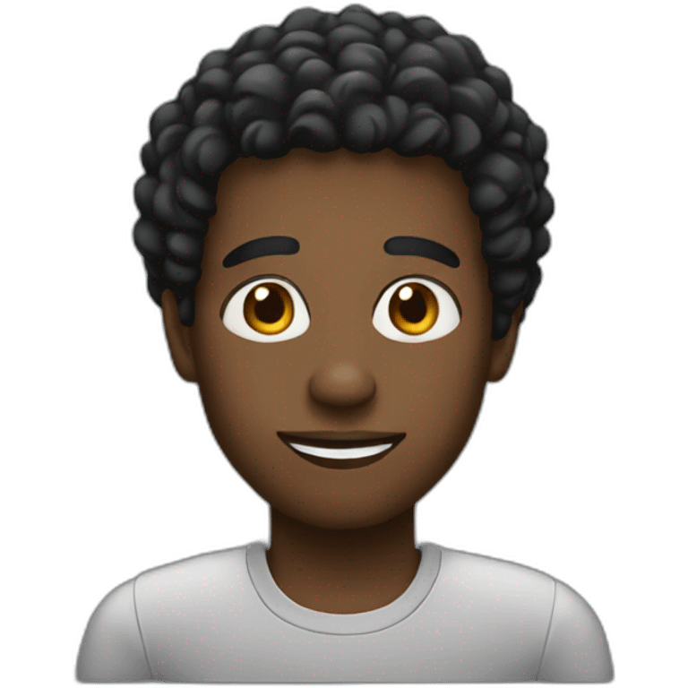 a black guy emoji