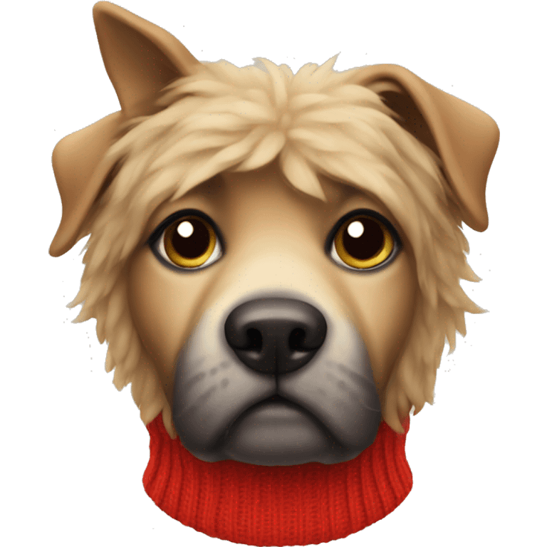 Dog in a sweater  emoji