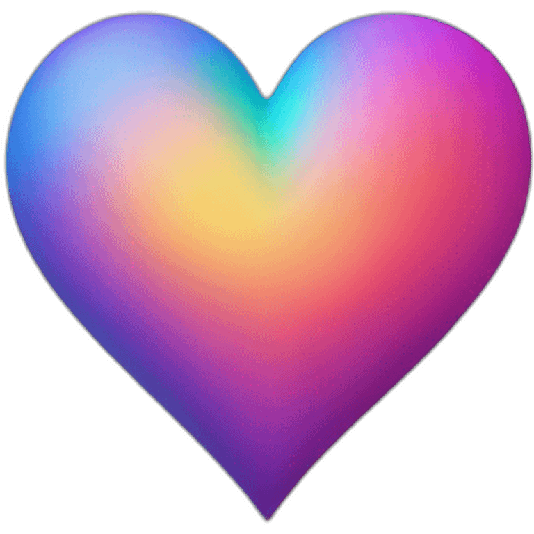 A colorful heart emoji