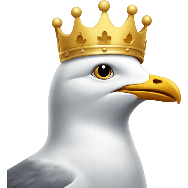 Seagull crown and sun emoji