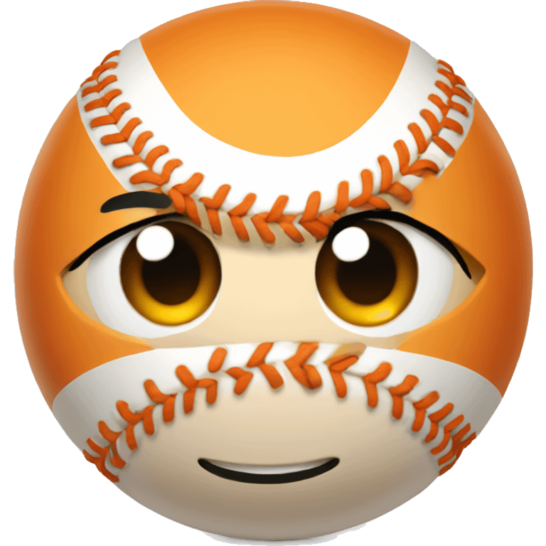 orange baseball emoji