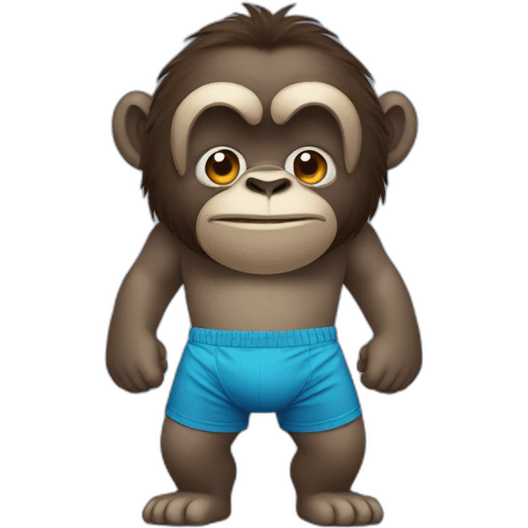 gorilla in boxers emoji