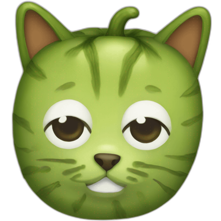 Pickle cat emoji