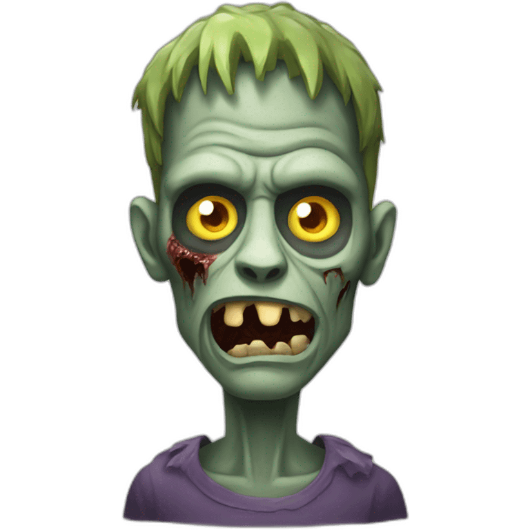 Haloween zombie emoji