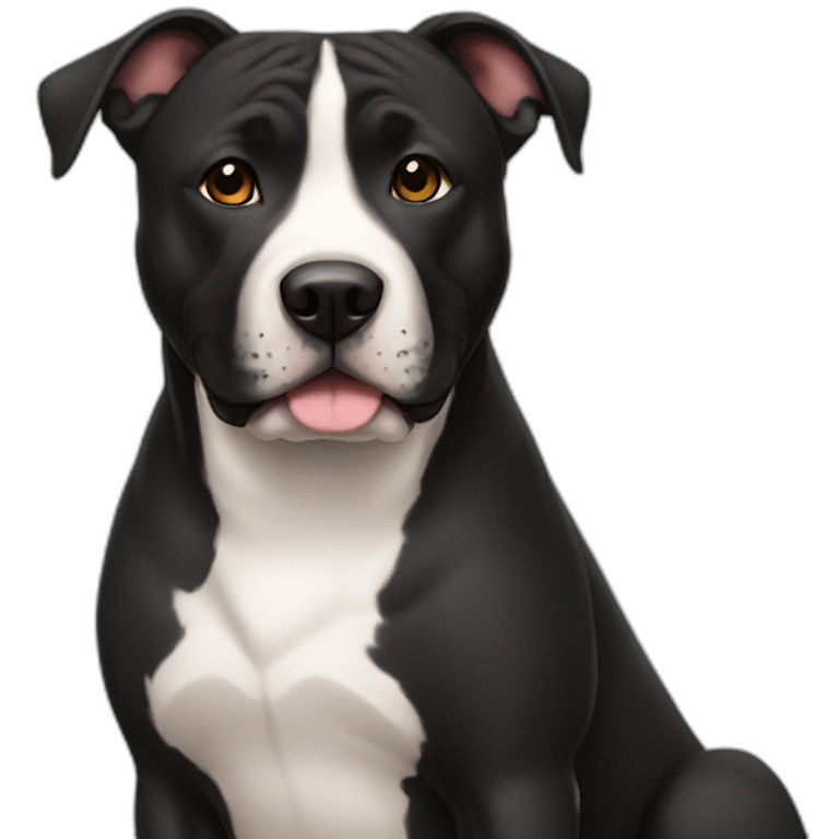 black fur amstaff emoji