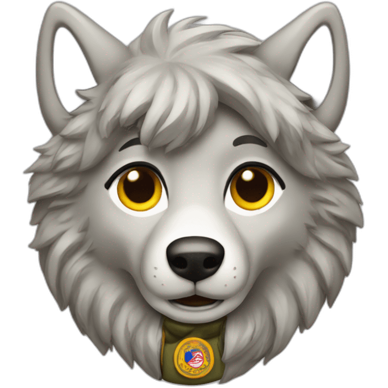 Boy Scout wolf emoji