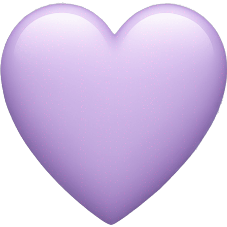 pastel lilac coloured heart emoji