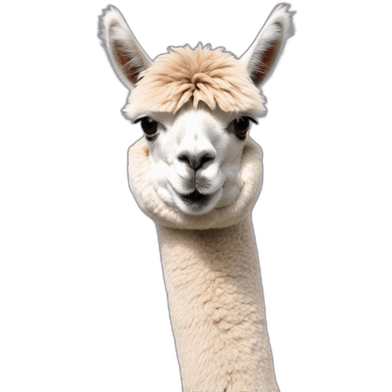 Alpaca thumb realistic colorized emoji