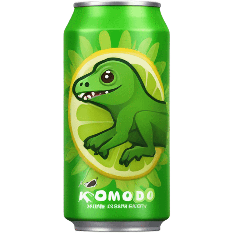 Kiwi Komodo Energy Drink can emoji