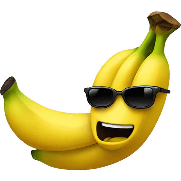 banana wearing sunglasses emoji