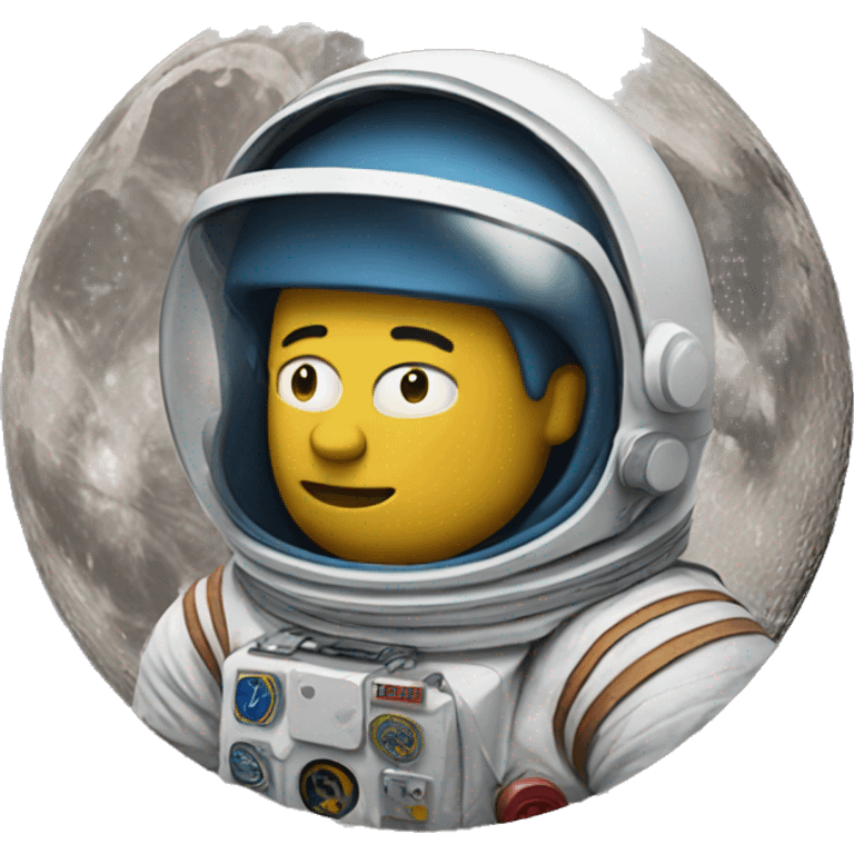 Bart on the moon emoji