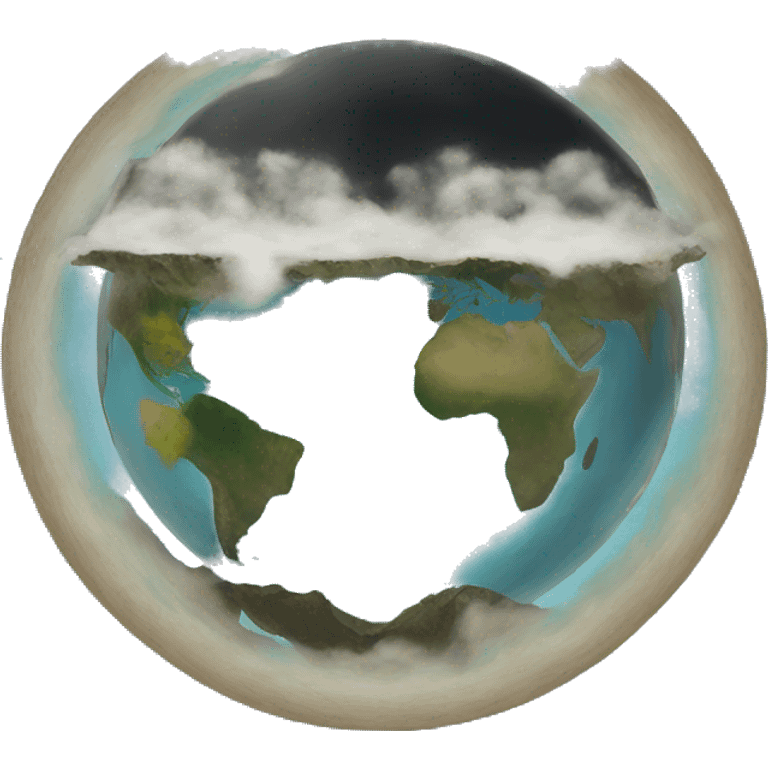 a flat earth emoji