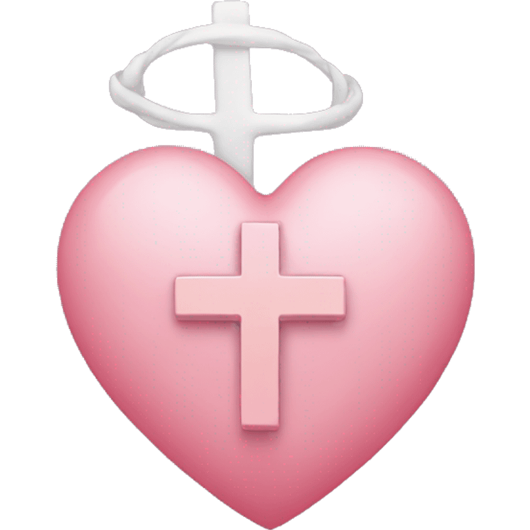 heart with cross emoji