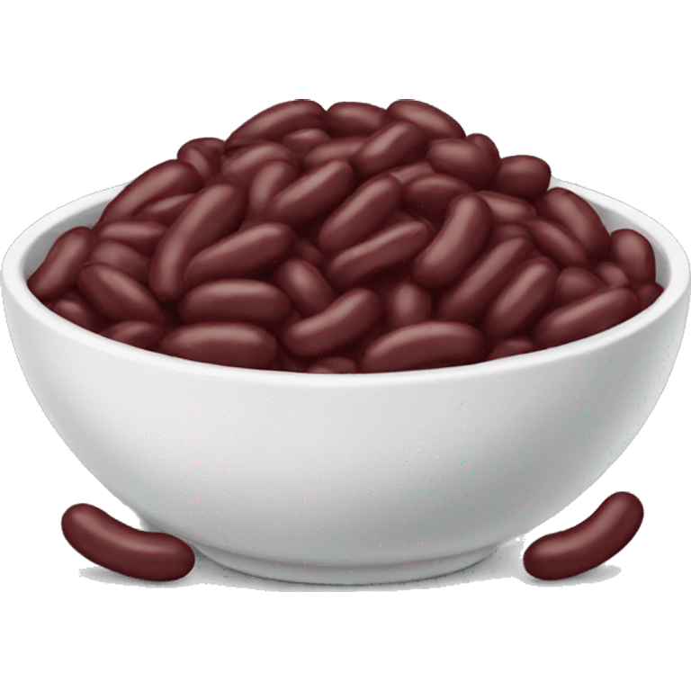 a bowl of kidney beans emoji