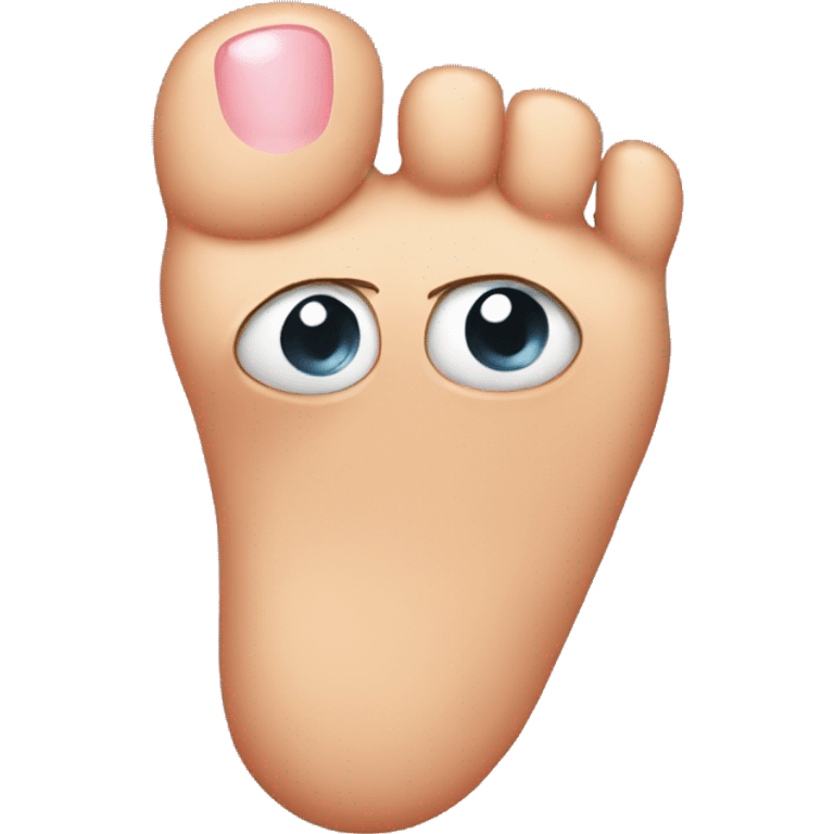 Hurt big toe emoji