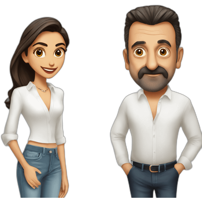 Sanjay Dutt and Deepika Padukone emoji