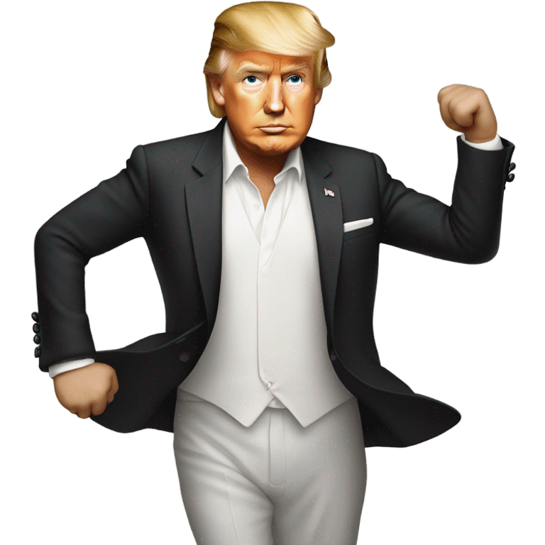 Donald Trump as a male dancer emoji