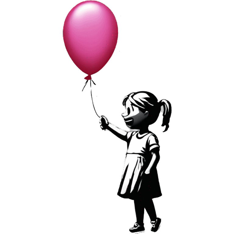 girl with balloon banksy emoji