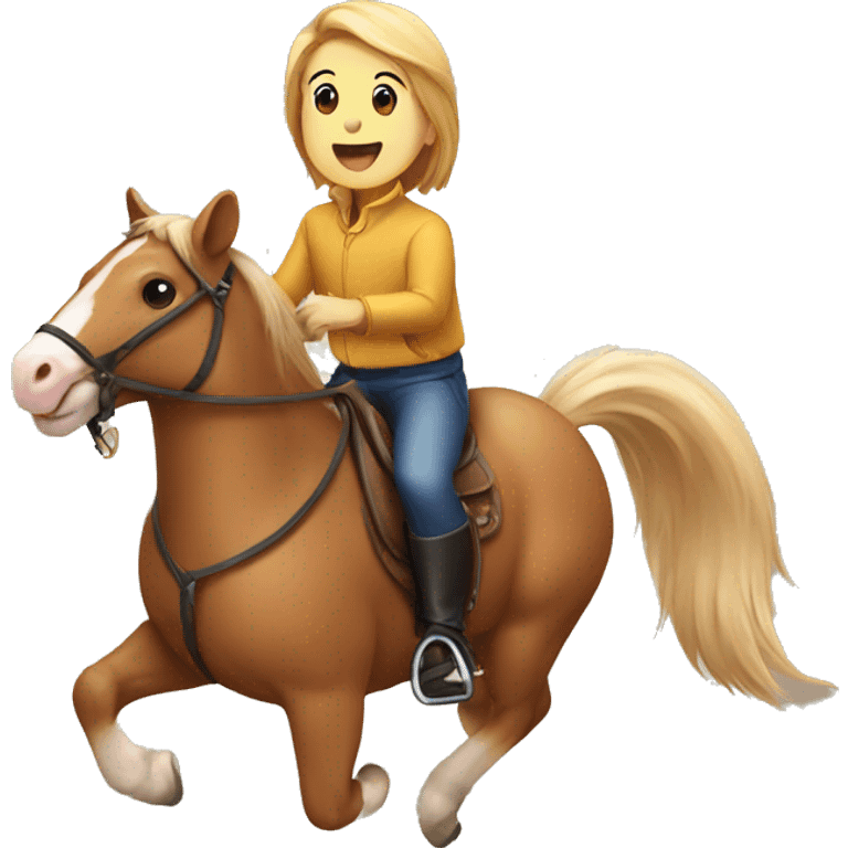 Hamster riding a horse  emoji