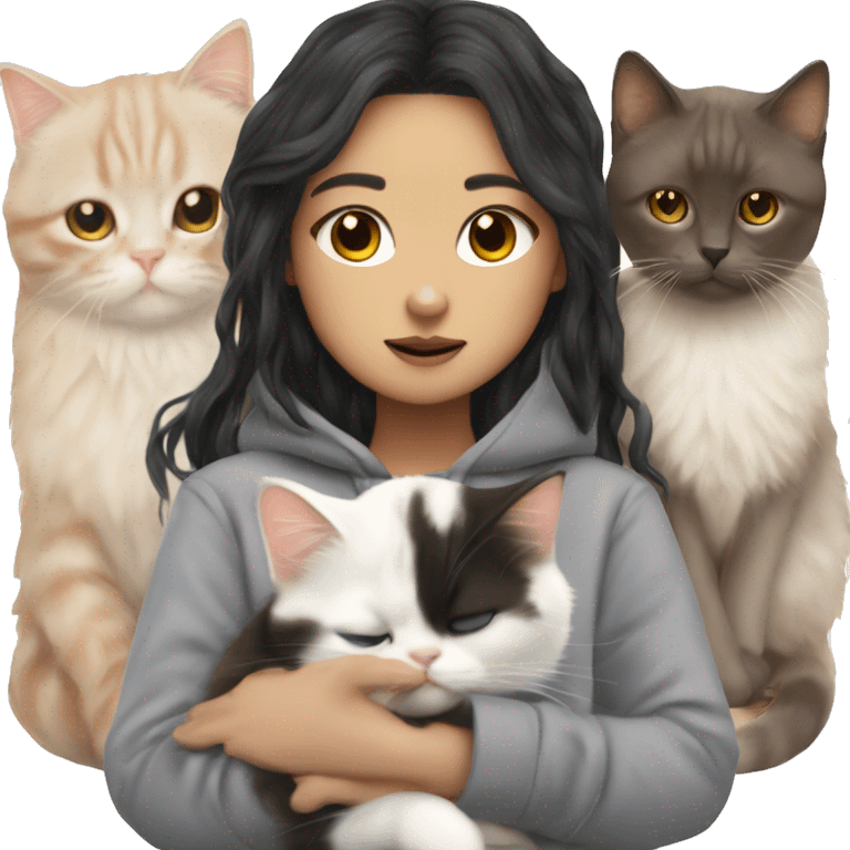 Cat with yoongi and mahsa emoji