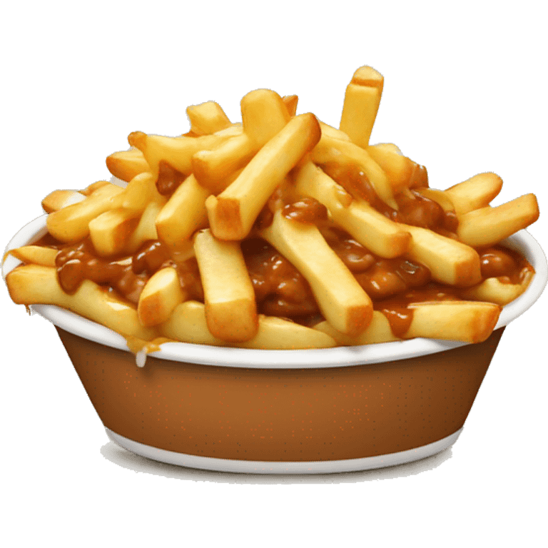 Poutine qui mange une poutine  emoji