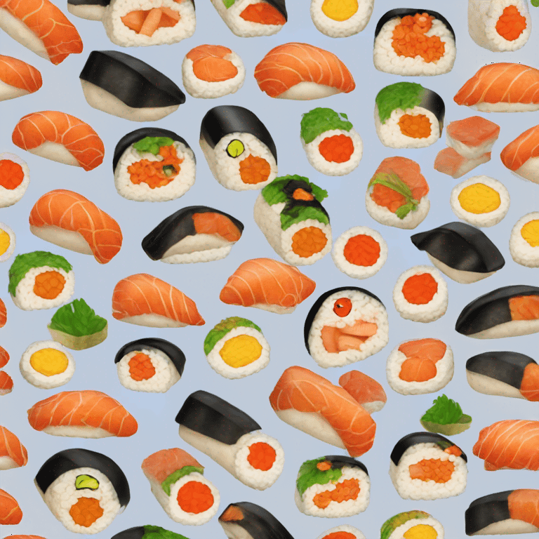 sushi pizza emoji