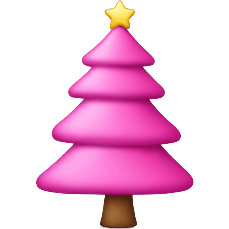 pink christmas tree emoji