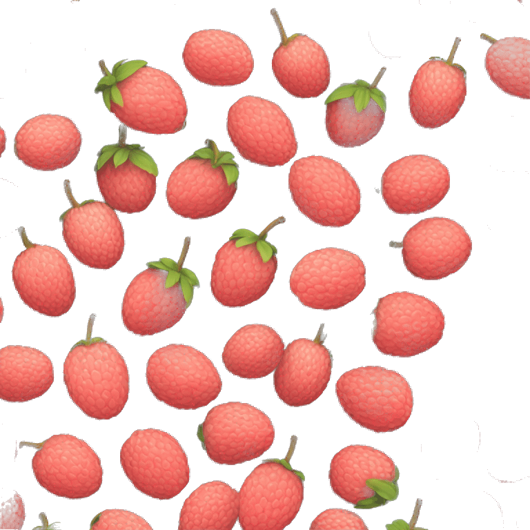 Lychee emoji