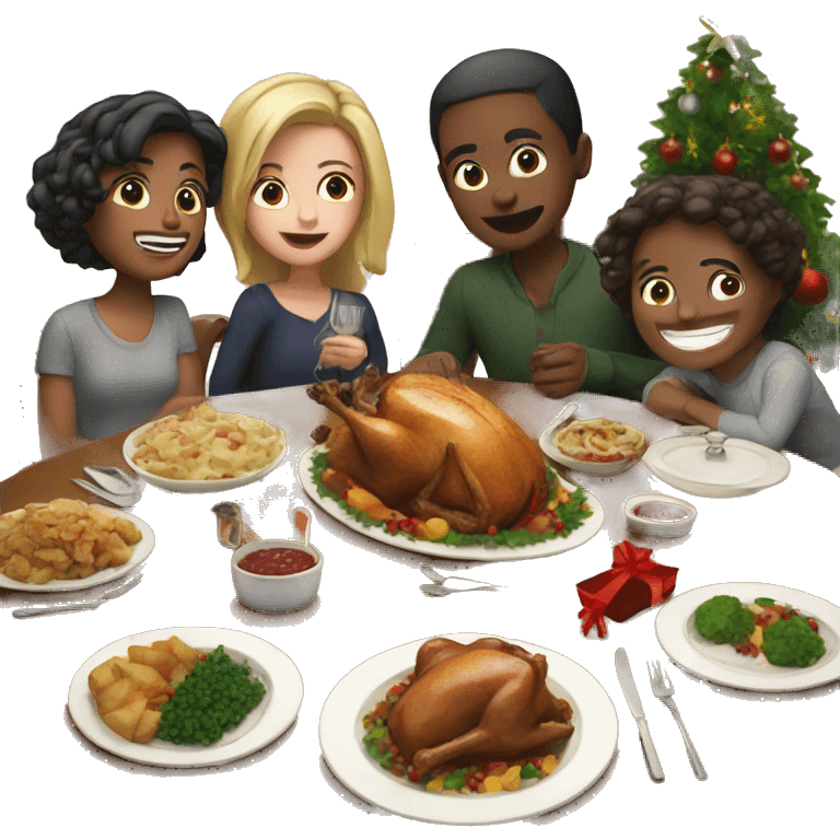 christmas dinner emoji