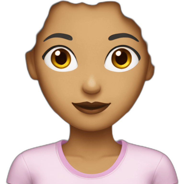 Femme-cheveux-noir-très-court emoji