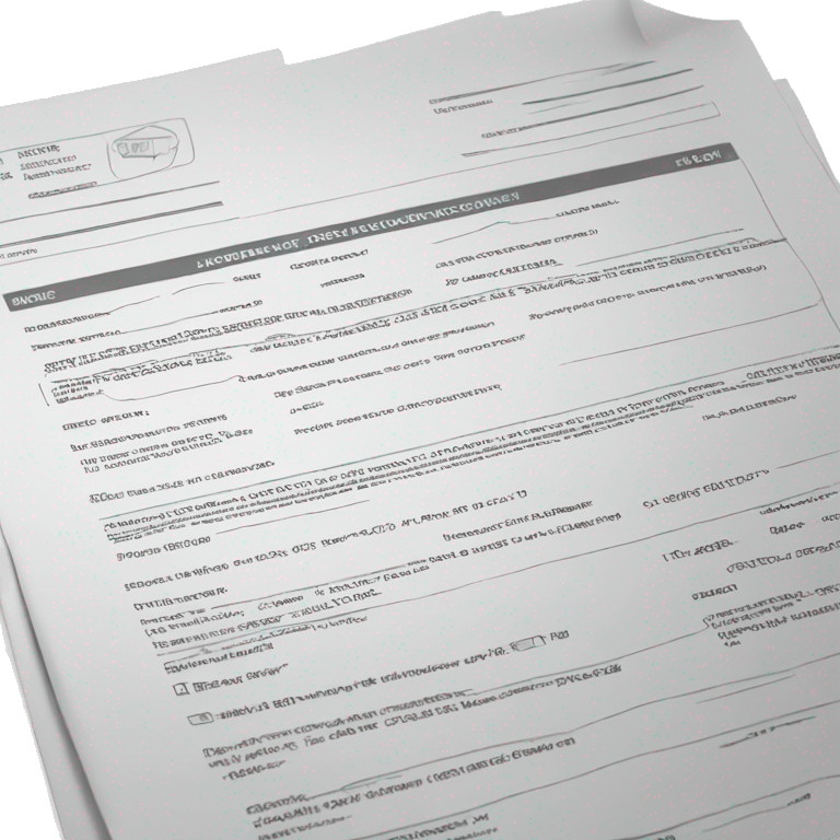 Loan application documents emoji