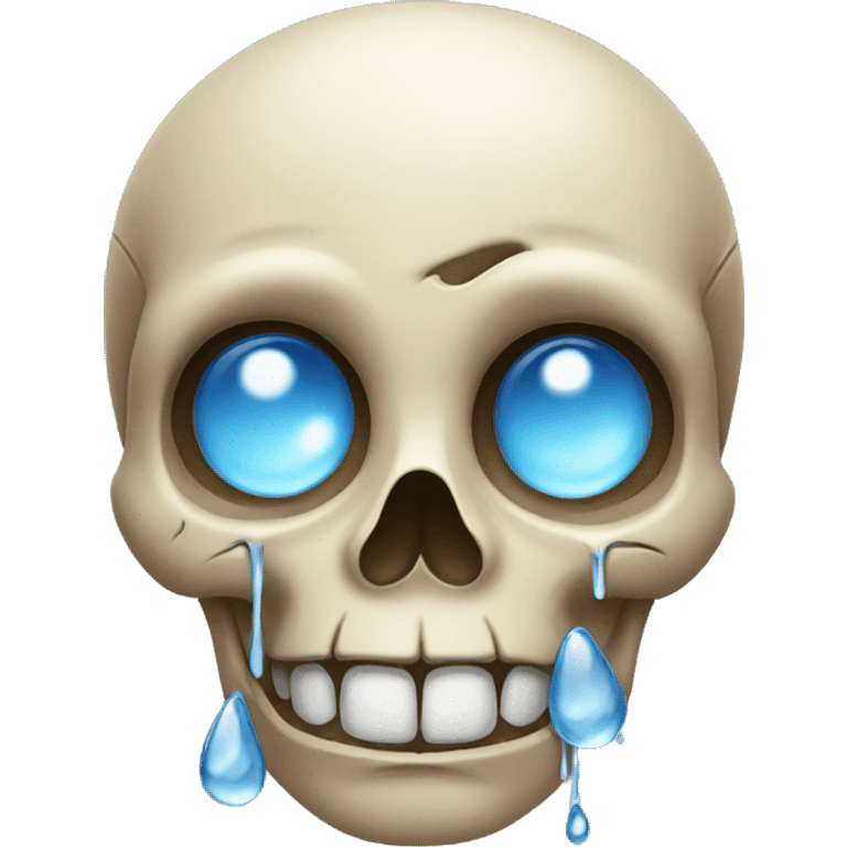 Skull with tears emoji