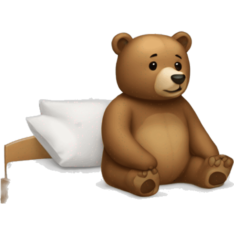 pollar bear in the bed emoji