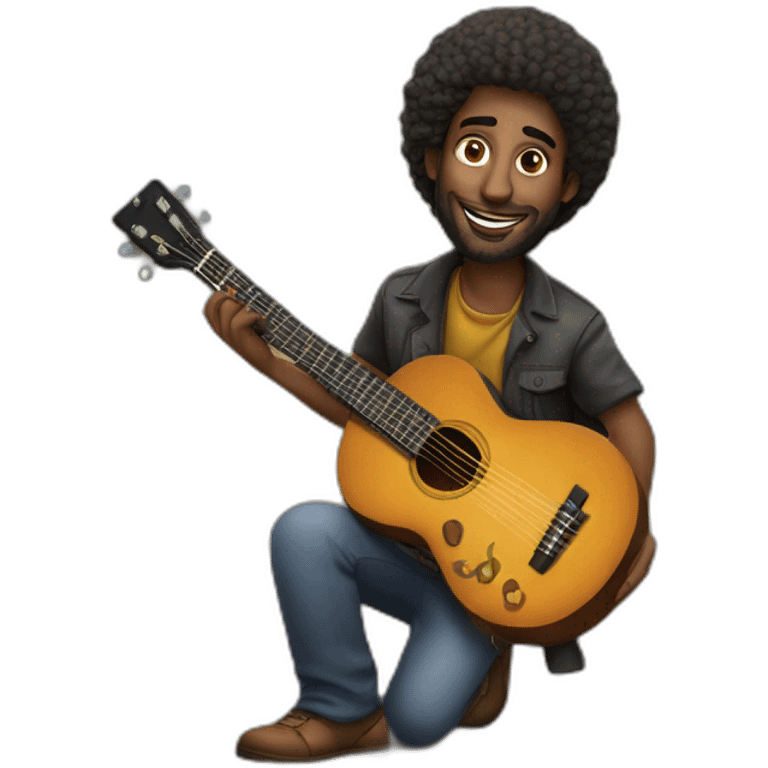 Naftali Kempeh with guitar emoji